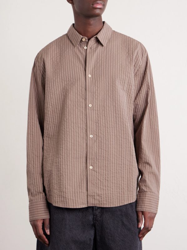 Fulvio Striped Cotton Seersucker Shirt - FR Fulvio Striped Cotton Seersucker Shirt - FR