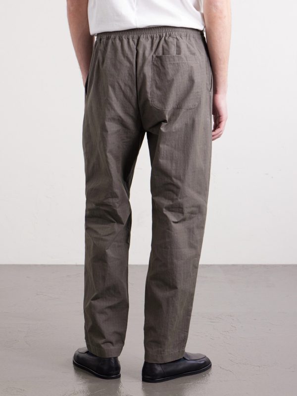 Banasa Straight-Leg Cotton-Blend Trousers - BK Banasa Straight-Leg Cotton-Blend Trousers - BK