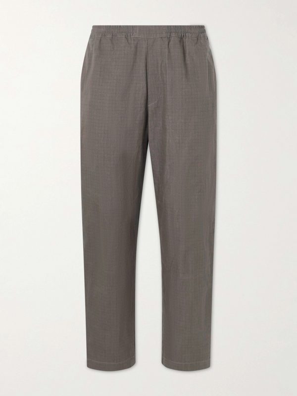 Banasa Straight-Leg Cotton-Blend Trousers Banasa Straight-Leg Cotton-Blend Trousers