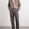 Banasa Straight-Leg Cotton-Blend Trousers - OU Banasa Straight-Leg Cotton-Blend Trousers - OU