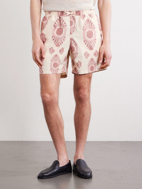 Volta Straight-Leg Cotton-Blend Jacquard Drawstring Shorts - FR Volta Straight-Leg Cotton-Blend Jacquard Drawstring Shorts - FR