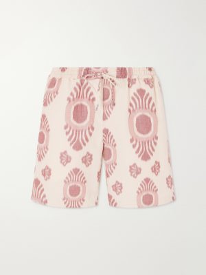 Volta Straight-Leg Cotton-Blend Jacquard Drawstring Shorts Volta Straight-Leg Cotton-Blend Jacquard Drawstring Shorts