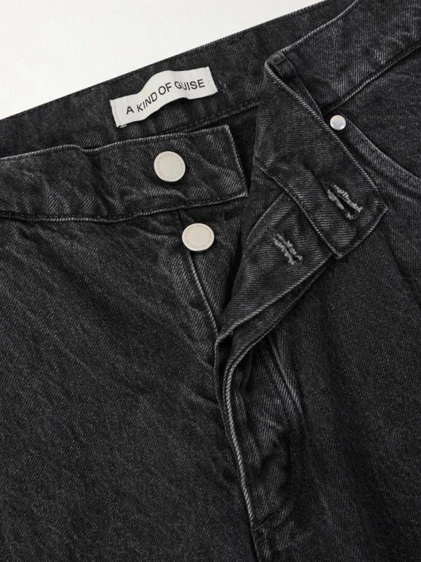 Straight-Leg Pleated Organic Jeans - CU Straight-Leg Pleated Organic Jeans - CU