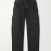 Straight-Leg Pleated Organic Jeans Straight-Leg Pleated Organic Jeans