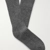 Ribbed Cashmere Socks Ribbed Cashmere Socks