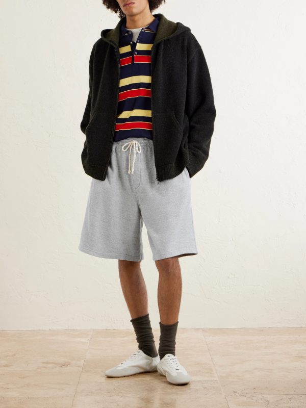 Daily Cotton and Cashmere-Blend Jersey Shorts - OU Daily Cotton and Cashmere-Blend Jersey Shorts - OU
