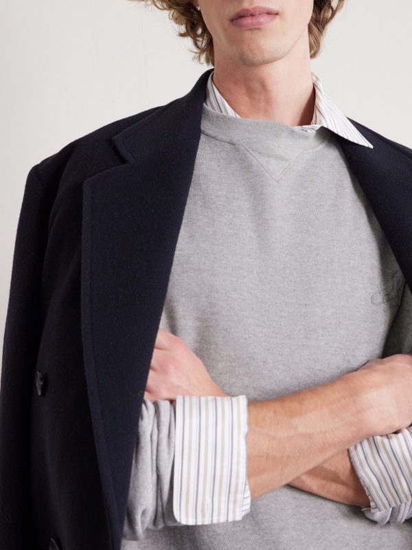 Cotton and Cashmere-Blend Sweater - CU