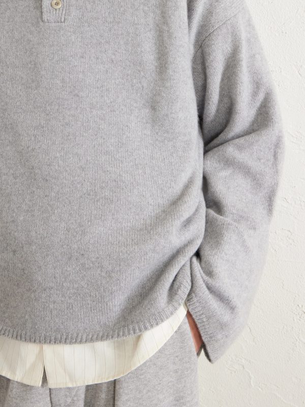 Dume Rugby Cashmere Polo Sweater - CU Dume Rugby Cashmere Polo Sweater - CU