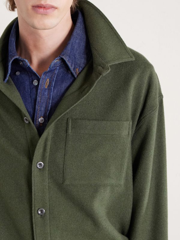 Wool, Silk and Cashmere-Blend Overshirt - CU Wool, Silk and Cashmere-Blend Overshirt - CU