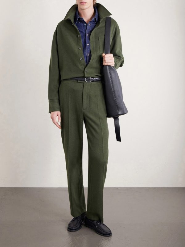 Wool, Silk and Cashmere-Blend Overshirt - OU Wool, Silk and Cashmere-Blend Overshirt - OU