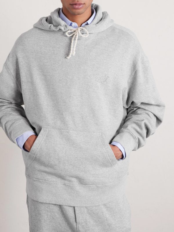 Daily Logo-Embroidered Cotton and Cashmere-Blend Hoodie - FR Daily Logo-Embroidered Cotton and Cashmere-Blend Hoodie - FR
