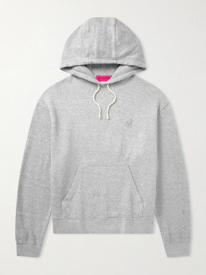 Daily Logo-Embroidered Cotton and Cashmere-Blend Hoodie Daily Logo-Embroidered Cotton and Cashmere-Blend Hoodie