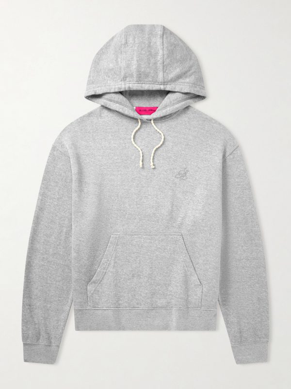 Daily Logo-Embroidered Cotton and Cashmere-Blend Hoodie Daily Logo-Embroidered Cotton and Cashmere-Blend Hoodie