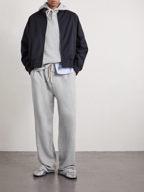 Daily Logo-Embroidered Cotton and Cashmere-Blend Hoodie - OU Daily Logo-Embroidered Cotton and Cashmere-Blend Hoodie - OU