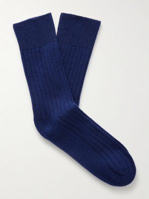 Ribbed Cashmere Socks
