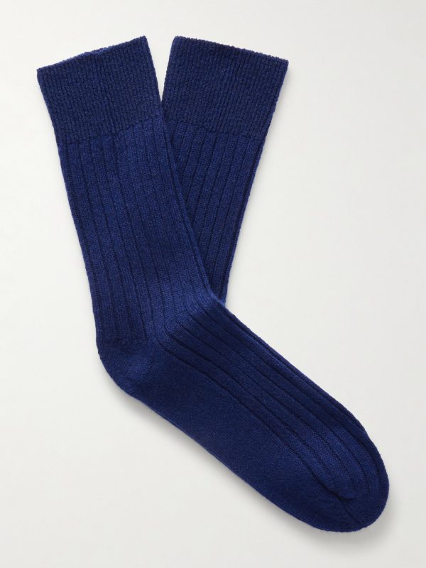 Ribbed Cashmere Socks Ribbed Cashmere Socks