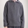 Clemente Ribbed Cashmere Half-Zip Sweater - FR Clemente Ribbed Cashmere Half-Zip Sweater - FR