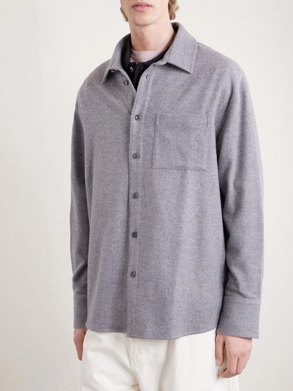 Wool, Silk and Cashmere-Blend Overshirt - FR