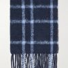 Fringed Checked Alpaca-Blend Scarf Fringed Checked Alpaca-Blend Scarf