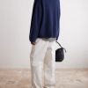 Dume Brushed-Cashmere Sweater - BK Dume Brushed-Cashmere Sweater - BK