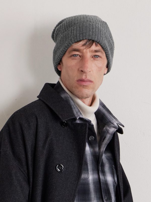 Statesman Ribbed Cashmere Beanie - FR Statesman Ribbed Cashmere Beanie - FR