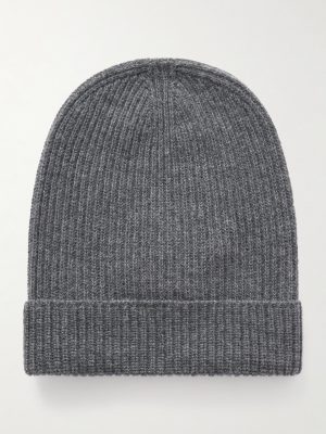 Statesman Ribbed Cashmere Beanie