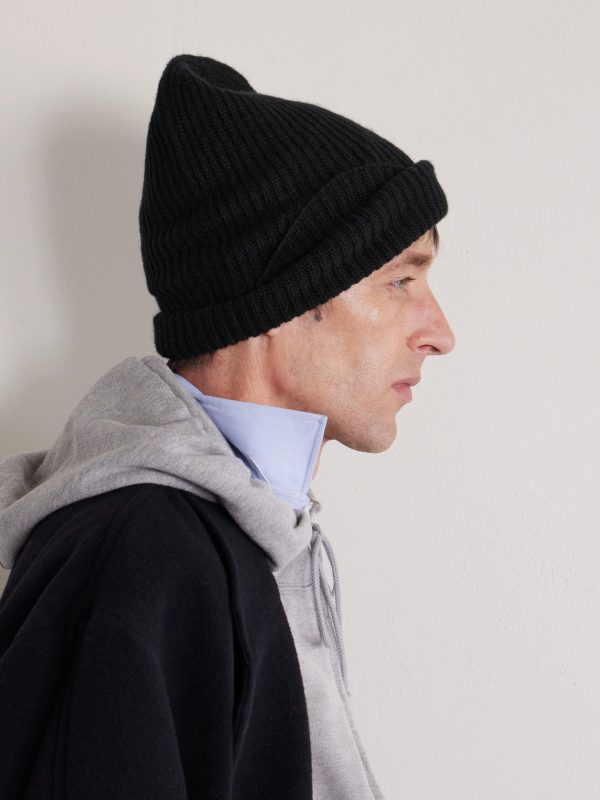 Statesman Ribbed Cashmere Beanie - FR Statesman Ribbed Cashmere Beanie - FR