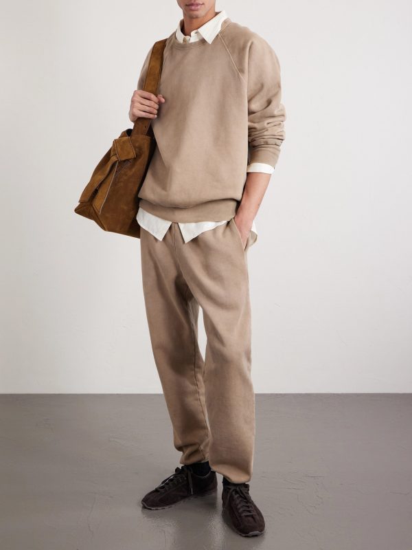 Heavyweight Structured-Fleece Cotton-Jersey Sweatpants - OU Heavyweight Structured-Fleece Cotton-Jersey Sweatpants - OU