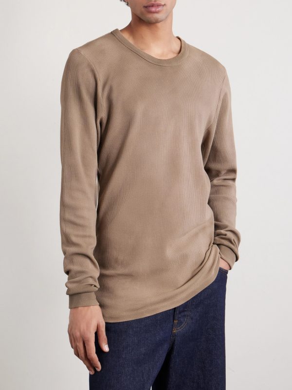 Thermal Slim-Fit Cotton-Blend Piqué T-Shirt - FR Thermal Slim-Fit Cotton-Blend Piqué T-Shirt - FR