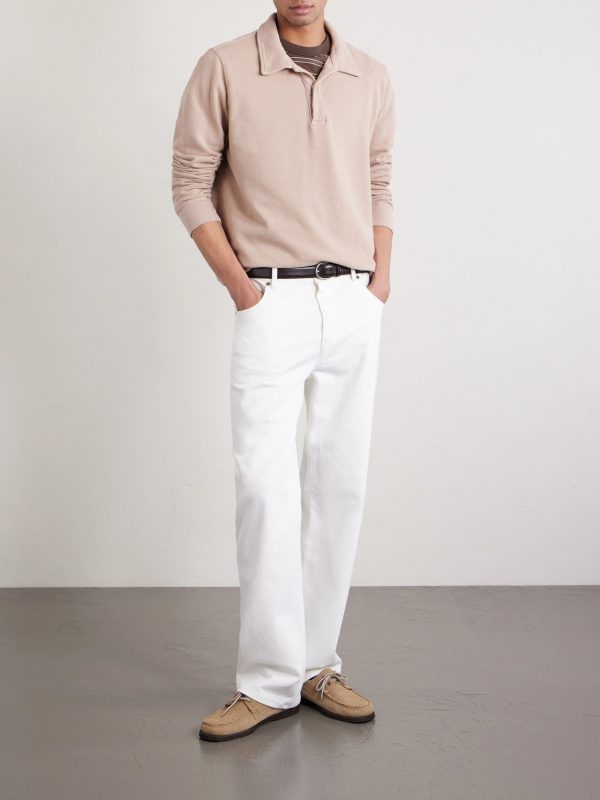Structured Cotton-Piqué Polo Shirt - OU Structured Cotton-Piqué Polo Shirt - OU