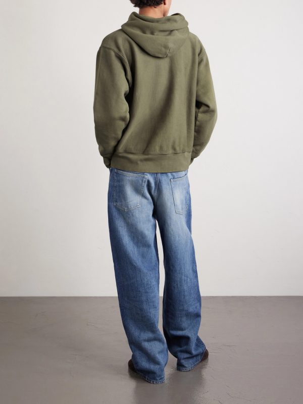 Heavyweight Structured-Fleece Cotton-Jersey Hoodie - BK Heavyweight Structured-Fleece Cotton-Jersey Hoodie - BK