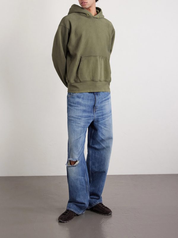 Heavyweight Structured-Fleece Cotton-Jersey Hoodie - OU Heavyweight Structured-Fleece Cotton-Jersey Hoodie - OU