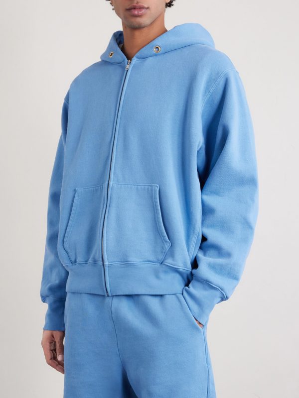 Heavyweight Structured-Fleece Cotton-Jersey Zip-Up Hoodie - FR Heavyweight Structured-Fleece Cotton-Jersey Zip-Up Hoodie - FR