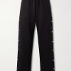 Heavyweight Wide-Leg Structured-Fleece Cotton-Jersey Sweatpants