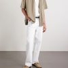 Camp-Collar Garment-Dyed Structured Piqué-Jersey Cuban Shirt - OU Camp-Collar Garment-Dyed Structured Piqué-Jersey Cuban Shirt - OU