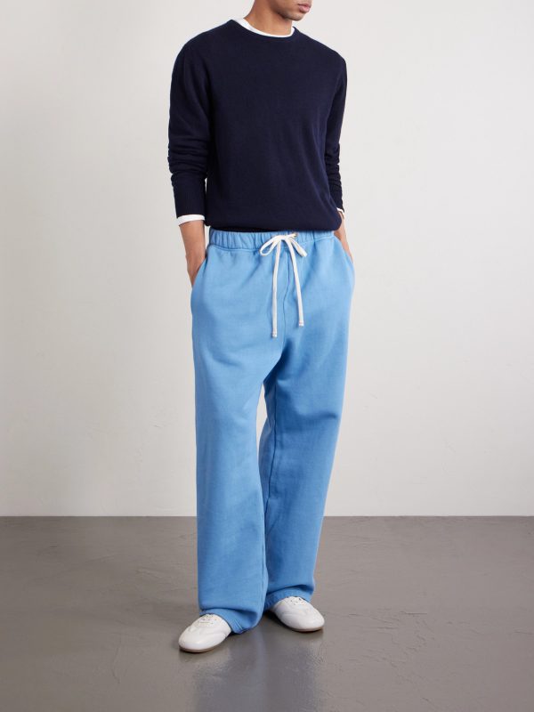 Heavyweight Straight-Leg Structured-Fleece Cotton-Jersey Sweatpants - OU Heavyweight Straight-Leg Structured-Fleece Cotton-Jersey Sweatpants - OU