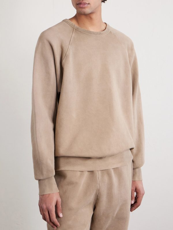 Heavyweight Structured-Fleece Cotton-Jersey Raglan Sweatshirt - FR Heavyweight Structured-Fleece Cotton-Jersey Raglan Sweatshirt - FR