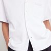 Camp-Collar Garment-Dyed Structured-Piqué Jersey Shirt - CU