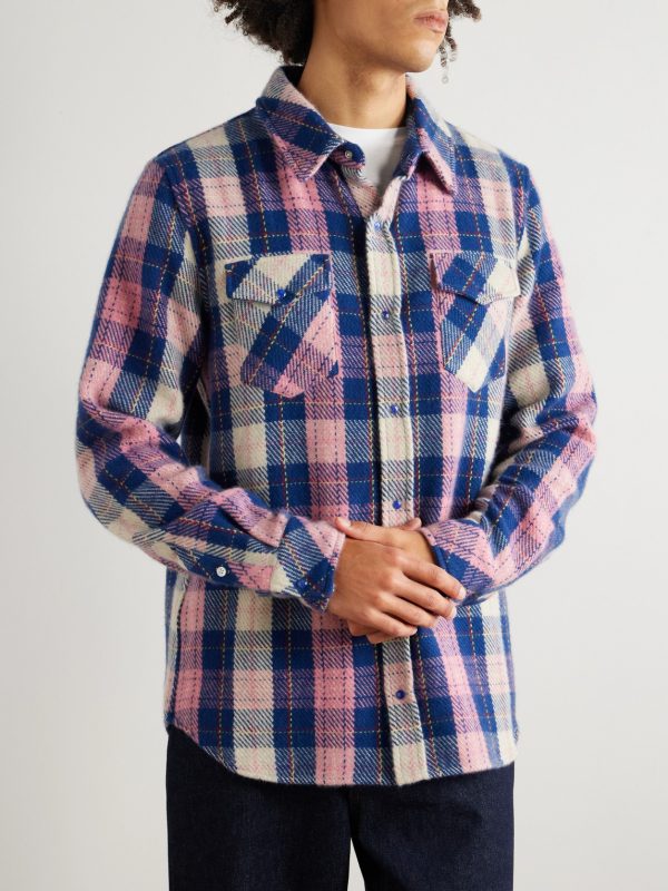 Checked Cashmere Shirt - FR
