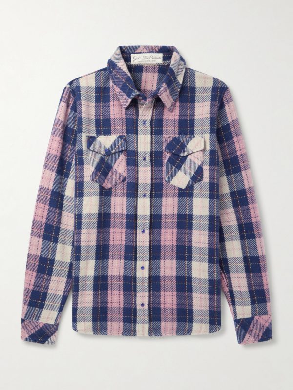 Checked Cashmere Shirt