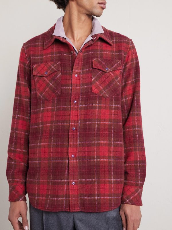 Love Checked Cashmere Shirt - FR Love Checked Cashmere Shirt - FR
