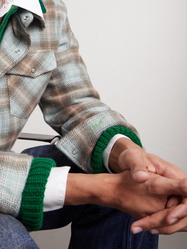 Joy Checked Cashmere Shirt - CU