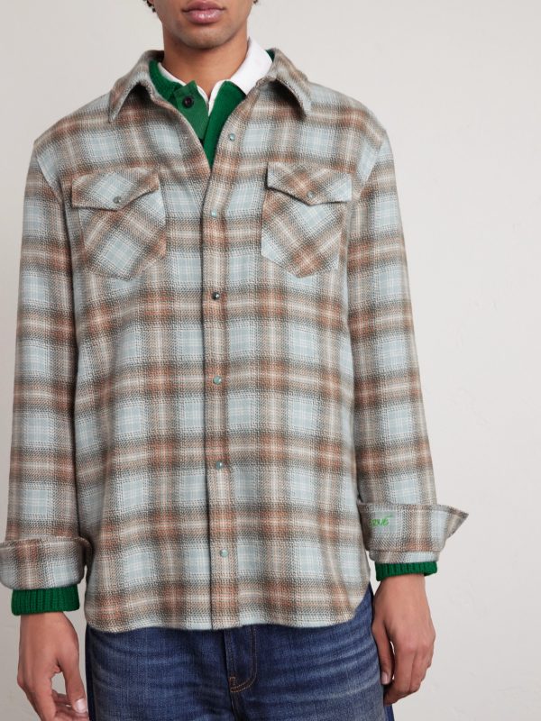 Joy Checked Cashmere Shirt - FR