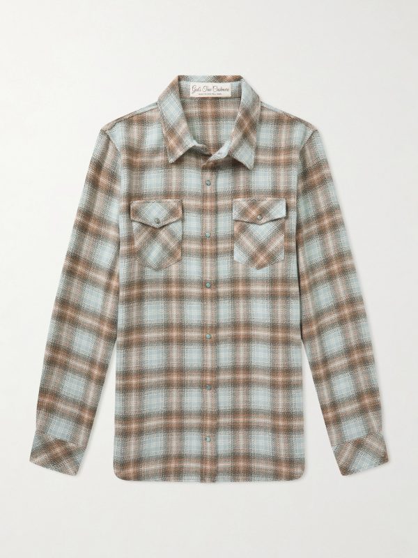 Joy Checked Cashmere Shirt