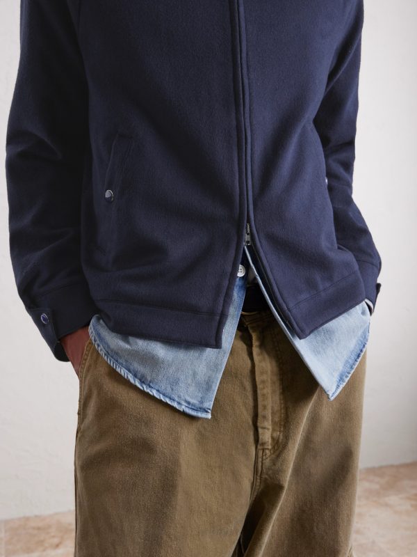 Brushed-Cashmere Blouson Jacket - E1 Brushed-Cashmere Blouson Jacket - E1
