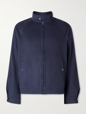 Brushed-Cashmere Blouson Jacket Brushed-Cashmere Blouson Jacket