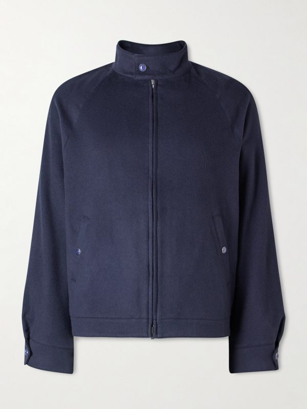 Brushed-Cashmere Blouson Jacket Brushed-Cashmere Blouson Jacket