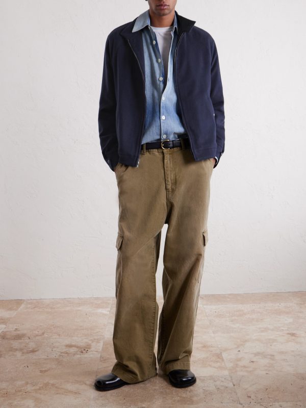 Brushed-Cashmere Blouson Jacket - OU Brushed-Cashmere Blouson Jacket - OU