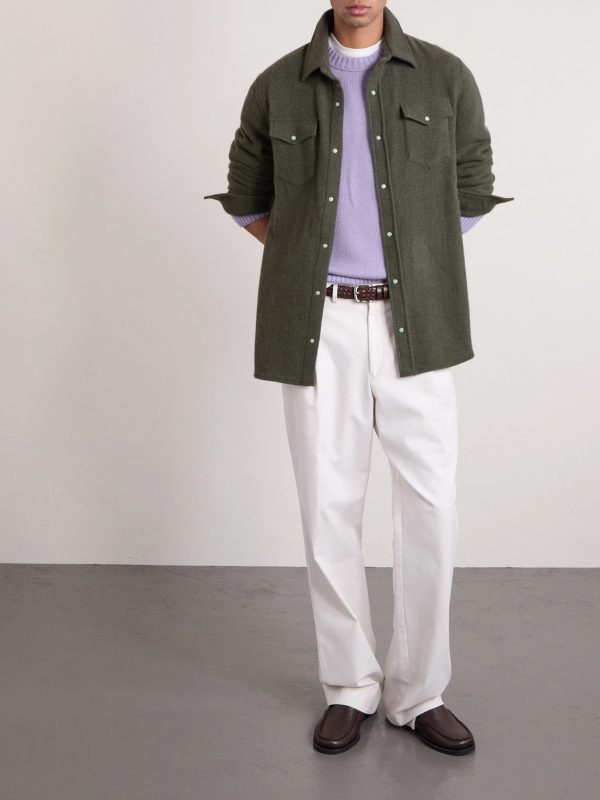 Sable Cashmere Shirt - OU Sable Cashmere Shirt - OU