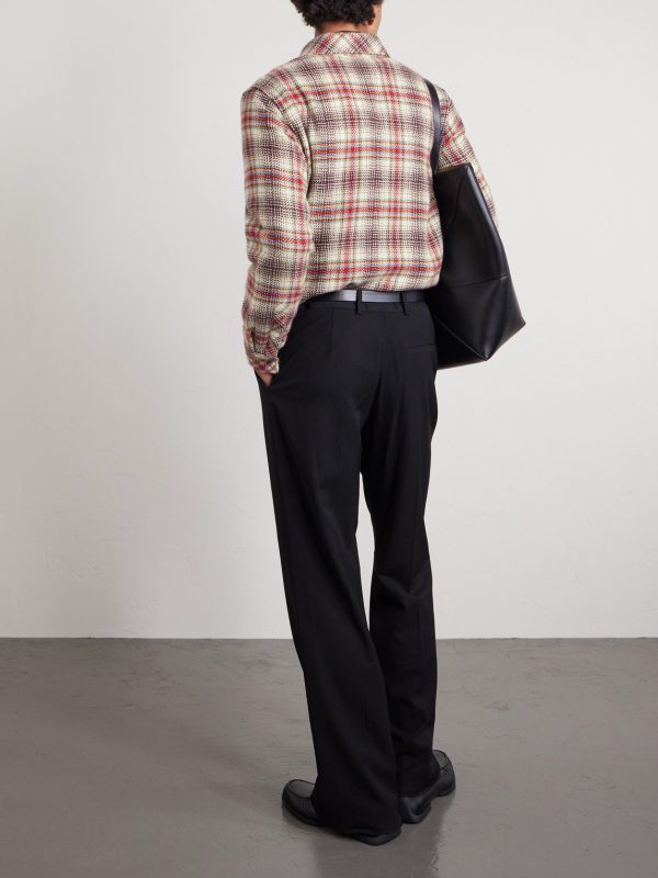 Checked Cashmere Shirt - BK Checked Cashmere Shirt - BK